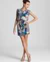 Gerard Darel Post Card Printed Dress
