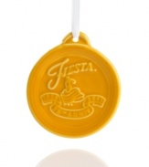 Celebrate 75 years of incredible mix-and-match style with the Fiesta anniversary ornament. A must for true Fiesta fans, this limited-edition collectible comes in a range of colors to match the beloved dinnerware collection.