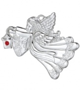 Get in the spirit this season with the 2012 Angel of Peace. Waterford's elegant silver-plated ornament lights the way to a happy, memorable holiday.