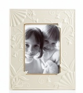 Lenox combines ivory porcelain sculpted with graceful blooms, elegant fluting and touches of gold in the classically styled Floral Melody picture frame. Qualifies for Rebate