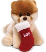 As cute as the real thing but even better behaved, this plush replica of America's cutest dog, Boo, will fetch squeals of delight from any animal lover. From Gund.