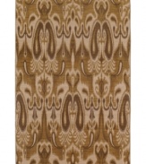 Inspired by vintage motifs and colorways of European textiles, the Ferndale area rug from Karastan boosts any decor with a splash of true tradition. Made in the USA of pure New Zealand wool for durable composition and ultimate softness.