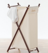 Keep the clean around the clock! EverFresh environmentally-friendly enzymes built into the fabric of this hamper keeps laundry smelling fresh, so foul odors and unpleasant stenches stay away until laundry day. The compact design features an attractive wood construction with fold-over lid to keep laundry out of sight... and smell.
