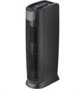 Breathe easy. Reducing airborne germs and bacteria with short ultraviolet wavelengths, this high-powered purifier airs out your home for a healthier approach to life. A multi-stage defense system gets to the core of clean air, capturing lint, pet hair and other larger particles, so the HEPA Media filter can take care of the smaller bacteria. 2-year warranty. Model WH10400.