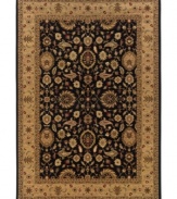 Pure tradition. The Camelot area rug from Sphinx reinvents medallion and floral designs of the past for the modern home. Axminster-woven in Egypt of the softest, richest New Zealand wool, this area rug offers rare durability through its intricately woven pile and backing, making it perfect for high-traffic areas.