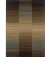 A variegated pattern rendered in rich earthtones sets the scene for modern sophistication. Long-wearing polypropylene offers superb stain resistance, making this Sphinx area rug ideal for the busiest areas in your home. (Clearance)