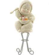 Created for those who love to indulge, this hand-painted figurine features intricate carved details over pure bisque porcelain. A timeless collectible sure to bring joy to any home.