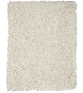Natural cotton and rayon blended strands are woven tightly to create superb texture and supreme durability. The amazingly soft, long fibers of this Silky Shag area rug from Anji Mountain enhance any modern setting with ultimate comfort underfoot.