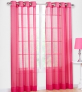 Polka dots and daisy-carved finials create a purely energetic update for your window's view with the Daisy window panel from Regal. This fun sheer offers bold design and fashion-forward spunk that will surely enliven your decor!