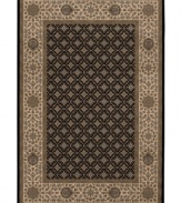Made for even the busiest of decors, the Sedhan area rug from Couristan combines intricate designs with calming color. Wilton-loomed of Couristan's own Courtron™ ultra-fine polypropylene to give this rug a thick pile, soft finish and ultimate durability.