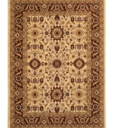 A classic Mediterranean-inspired design is recreated here in this intricately designed, ultra-soft Tolya area rug from Couristan. Cross-woven on Wilton looms, this high-quality construction offers deeper colors and subtle shading to achieve that old-world look.