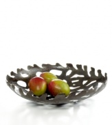 Find beauty in unlikely places with this handcrafted bowl. Scrap metal from recycled barrels becomes industrial-cool art in the hands of Haiti's master artisans.