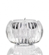 Inspired by the notched bezels of a luxury watchband, this Marquis by Waterford votive defies time with upright cuts and a clean silhouette in radiant crystal.