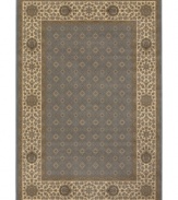 Made for even the busiest of decors, the Sedhan area rug from Couristan combines intricate designs with calming color. Wilton-loomed of Couristan's own Courtron™ ultra-fine polypropylene to give this rug a thick pile, soft finish and ultimate durability.