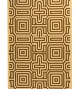 Revamp your patio with the graphic chic of Safavieh's Courtyard rug. Designed for both indoor and outdoor environments, this high-style rug transforms any space into the life of the party. (Clearance)