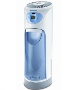 Running up to 36 hours, this tower humidifier, with programmable humidistat and run-time, brings a fresh perspective to your space. Armed with anti-microbial protection and a filter treated with Arm & Hammer Baking Soda to rid the room of germs, bacteria and stale air. 3-year warranty. Model HM630-U.