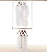 Don't settle for a small closet! Spread your clothes out and let them breathe for a fresher, wrinkle-free approach to every day. Instantly double your hanging space with a strong, durable bar that takes advantage of unclaimed storage space at the bottom of the closet.