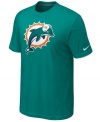 Go big! Display your love for the Miami Dolphins loud and proud in this oversized-logo t-shirt from Nike.