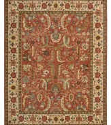 A sensually rich botanical motif adorns the pure wool Terracotta rug. Inspired by a millennia-old weaving tradition, it is meticulously dyed in a rich palette of earthy hues to bring a unique accent of refinement to virtually any room.
