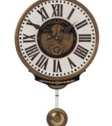 Styled with old-world European elegance and authentic details like cast brass rim and brass detailing, Vincenzo Bartolini pendulum wall clock elevates time keeping to an art form.