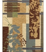 A soft palette of earthy tones set in floral and geometric patternwork creates a calming effect in the Corsica area rug from Shaw Living. Its ultra-durable and supremely soft EverTouch® nylon is meticulously dyed for brilliant color recognition.