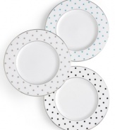 The road less-traveled is paved with polka-dots. Ease and elegance are the cornerstones of a perfect meal. Breathe new life into your entertaining style with the Larabee Road accent plate.