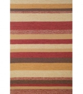 Warm up your outdoor patio, or make your living room even more inviting! Hand hooked of a durable polypropylene-acrylic blend, this dynamic rug can be used indoors, outdoors or virtually anywhere around your home.