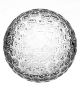 Better than a hole in one, the handcrafted golf ball paper weight from Oleg Cassini will have sports fans dreaming of the driving range. Hallmarked with designer's signature.