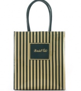 Step back in time and take the beauty of Marshall Field's with you. Entering the flagship store in Chicago was cathedral-like with the largest Tiffany glass mosaic in the world, a Frango candy kitchen, the Trend House and a complete model home of endless floors to explore. Now you can remember then with this versatile lunch tote, which features the iconic logo and is the perfect companion for meals and snacks on the go.
