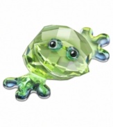 It's easy being green in Swarovski crystal. Straight from the Lovlots City Park, Romeo the frog hops into your heart with his emerald eyes and irresistible grin.