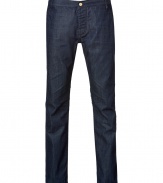 Better than your average denim, these Marc Jacobs jeans infuse of-the-moment style with a classic five-pocket silhouette - Classic fit, medium waistband, straight leg, five pocket styling, dark denim wash - Pair with a tee, a sleek hoodie, and a leather jacket for downtown-ready cool