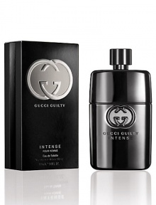 A twist from the successful Guilty Pour Homme scent, made more Intense provocative and sensual. The Lemon and Lavendar burst has been hardened by the coriander for a more metallic masculinity. The addictive patchouli and cedarwood drydown has been enriched with dry amber and leather accents for a darker and more provocative trail. A twist from the successful Guilty Pour Homme scent, made more Intense provocative and sensual. The Lemon and Lavendar burst has been hardened by the coriander for a more metallic masculinity. The addictive patchouli and cedarwood drydown has been enriched with dry amber and leather accents for a darker and more provocative trail.