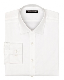 Crafted in crisp, non-iron cotton, this classic fit dress shirt from Michael Kors brings sophisticated style to your everyday wardrobe.