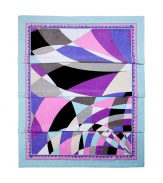 Luxuriate in the sun with this retro-chic Pucci-printed towel - Multicolor geometric print cotton towel - Perfect for poolside style or beach-ready fun in the sun