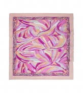 Luxuriate in the sun with this retro-chic Pucci-printed towel - Multicolor geometric print cotton towel, solid border - Perfect for poolside style or beach-ready fun in the sun