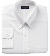 The classic gets a modern twist. Featuring a sleek, slim fit, this Club Room dress shirt is a must-have for every man.