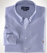 Long-sleeved sport shirt from Polo Ralph Lauren, cut for a comfortable, classic fit.