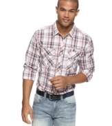 Urbane jungle. This western-inspired plaid is ideal for your nights on the town.