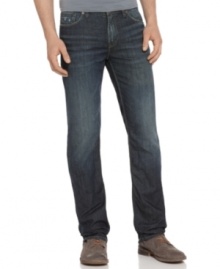 Always slim, never too skinny. These Guess jeans are pretty much the perfect fit. Always slim, never too skinny. These Guess jeans are pretty much the perfect fit.