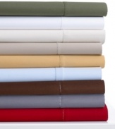 Redefine everyday elegance with these luxuriously soft 500-thread count combed Pima cotton pillowcases. Created on dobby looms, the subtle interplay of satin and matte textures enhances the versatility of rich, solid color.