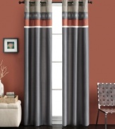 It's all in the details. These Naples panels feature a horizontal stripe design in soothing color for a statement-making look in your space. Pair with the coordinating comforter sets.