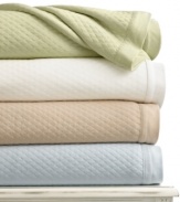 Triple knit, triple comfort! Add a layer of pure softness to your bed with this Quilted Triple Knit Blanket from Martha Stewart Collection, featuring plush quilted texture and your choice of four soothing tones.
