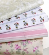 Vintage-inspired prints offer classic yet completely chic styling for your bed in this Vintage Home sheet set. Features luxe 400-thread count cotton construction and your choice of floral or striped designs.