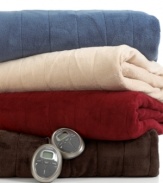 Now's the time to indulge. This Channeled Microplush blanket from Sunbeam features luxurious, ultra-soft texture with stylish channel stitching and hemmed edges for a clean look. With twenty heat settings, these blankets wrap you in the perfect amount of warmth tailored to your liking.