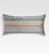 A kaleidoscope of checks lend graphic color to this slim, decorative pillow, the perfect signature accent to any home. Zip closure24W X 12HCottonDry cleanMade in Italy