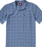 Get your weekend style all set with this plaid shirt from Quiksilver.