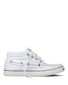 A sporty boat shoe infused with the classic stylings of Converse' Jack Purcell sneakers. A sporty boat shoe infused with the classic stylings of Converse' Jack Purcell sneakers.