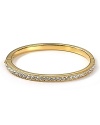 Slim, but substantial on shine. Nadri's ladylike bangle touts fanciful crystals for a touch of glitz that works daytime-to-date night.