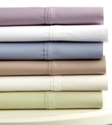 Refresh your bed in dreamy hues and texture with this comprehensive sheet set. Features a double pleated hem and pure 400-thread count cotton with a wrinkle free treatment for easy care. Comes with four pillowcases as an added benefit.