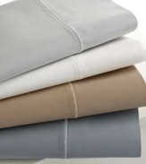 Crafted with a simple design and luxe texture, this Linea Roma sheet set features 320-thread count cotton sateen and your choice of four neutral tones.